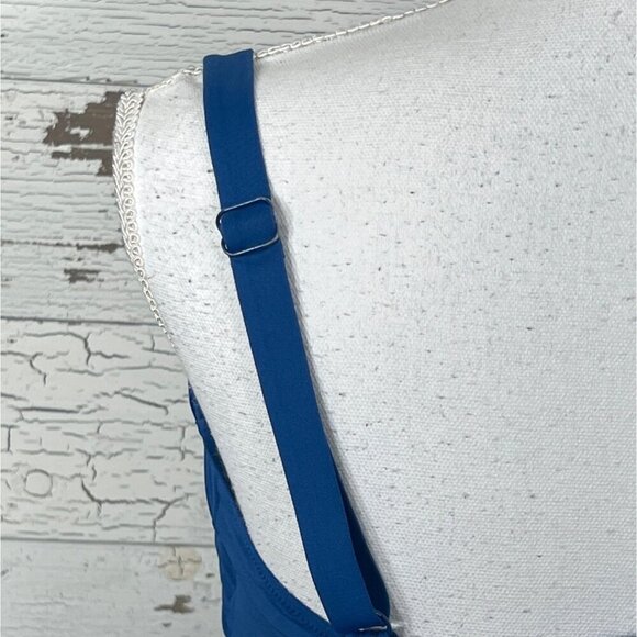 SOMA V-Wire Tankini Top Teal Blue Sz XL #O17006 EUC - Picture 4 of 5